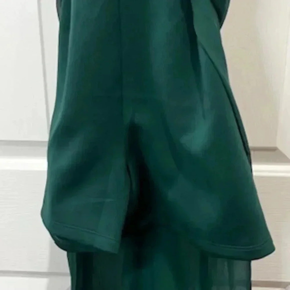 Sweet Storm Dress Green Hi Low Green Romper Sleeveless Junior Size Small - Picture 9 of 11